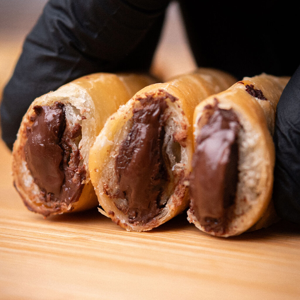 tequeños de chocolate